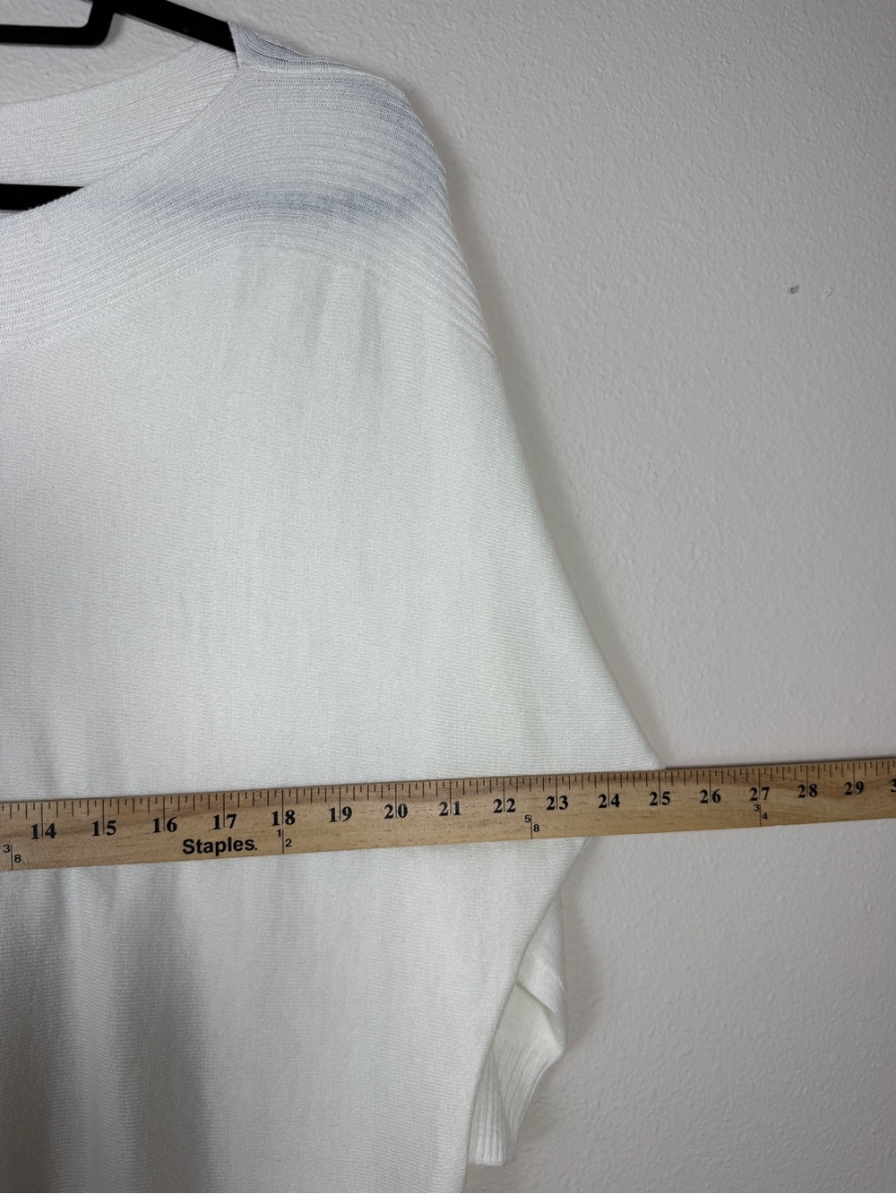 Chico's Womens Sweater Size 2 L White Knit Cashmere Blend Boat Neck Dolman - Picture 6 of 8